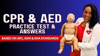 CPR amp AED Practice Written Test amp Answers  Based on ARC AHA amp ASHI Standards [upl. by Ayotnahs434]