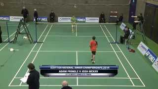 U13 Boys Singles Final  Scottish National Junior Championships 2014 [upl. by Stryker]