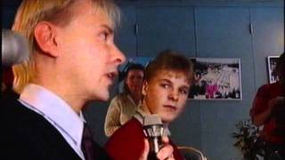 Matti Nykänen ja Toni Nieminen haastattelussa Olympialaiset 1992 [upl. by Studley]