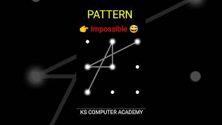 NEW DESIGN PATTERN CODE PATTERNLOCKSETTING KSCOMPUTERACADEMY SHORTVIDEO VIRALVIDEO [upl. by Durer]