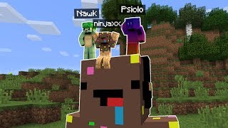 Minecraft mais 3 Joueurs contrôlent mon Personnage [upl. by Thomasine560]