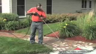 How To Clean Brick Patios and Walkways with a Briggs amp Stratton Pressure Washer [upl. by Holub]