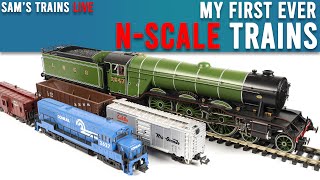 Opening My First N Scale Trains  Sams Trains Live [upl. by Neesay]