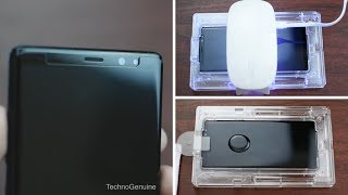 EASY STEPS WhiteStone Dome Glass Screen Protector for Galaxy Note 8 Installation [upl. by Nerradal]