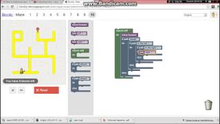 How to solve blockly maze level 10 [upl. by Eimarrej]