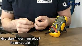 Hvordan finder man plus polaritet test [upl. by Fasta330]