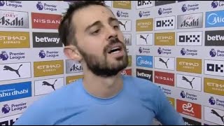 Bernardo Silva Post Match Interview Man City vs Southampton 10 [upl. by Airotkiv]