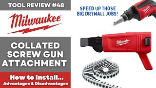 Milwaukee Drywall Screw Collated Magazine  Speed for those Big Jobs tools milwaukee drywall [upl. by Eniluj]