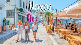 Naxos Greece from the BEACH to the OLD TOWN walking tour 4k Greece 2024 [upl. by Rozanne]