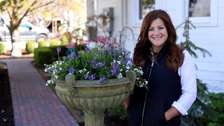 Planting Up Our New Urn With Cold Tolerant Annuals 💕🌿 Garden Answer [upl. by Rudd]