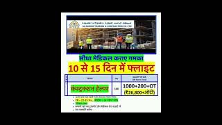 Al Rashid Company सीधा मेडिकल कराए गमका 10 से 15 दिन में फ्लाइट saudiarabia [upl. by Lyons]