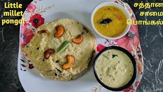 சத்தான சாமை பொங்கல்  Samai Pongal in Tamil  Little millet pongal recipe  Samai recipes in Tamil [upl. by Oriane]