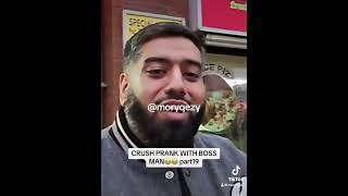 CRUSH PRANK WITH BOSS MAN crush prank funny funyprank mrcrush [upl. by Akinyt]