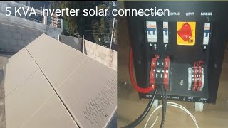 5 KVA inverter with solar connection 48 volt [upl. by Vershen]