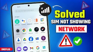 OnePlus Phone Mobile NO SERVICE And No Network Problem 2025 Solved  How to fix No Service Sim Card [upl. by Enisamoht]