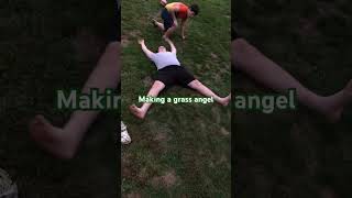 Making a grass angel grass green subscribe grow lawncare follow followme [upl. by Randee]