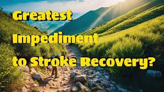 Greatest Impediment to Stroke Recovery How I Conquered Stroke Episode 20 [upl. by Gennifer]