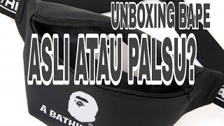 UNBOXING BAPE WAIST BAG SPRING SUMMER  A BATHING APE [upl. by Rinna817]