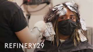 Getting Low Maintenance Contouring Highlights  Hair Me Out  Refinery29 [upl. by Thayne296]