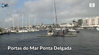 Pavilhão Portas do Mar Ponta Delgada Ilha de São Miguel Açores Manhã Bonita Levar a Vacina 3º Dose [upl. by Trelu]