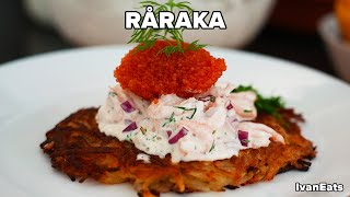 Crispy Swedish Hash Browns with Shrimp  RÅRAKA [upl. by Sirromed]