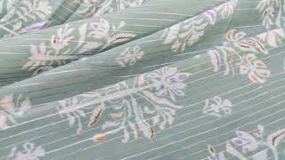 Lurex pure viscous Georgette fabric [upl. by Adai]