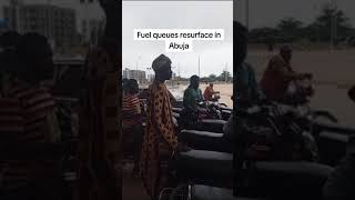 Fuel queues resurface in Abuja Fuel queues in some station in Abuja including NNPC stations [upl. by Pacien275]