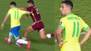 Gabriel Martinelli em Brasil vs Venezuela 14112024 [upl. by Adnimra]