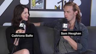 Caitriona Balfe  Sam Heughans Star Wars Impression  May The Fourth Be With You [upl. by Neenaej128]