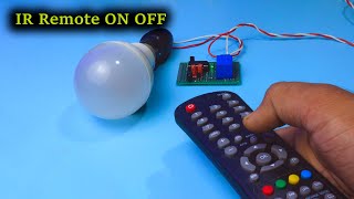 How To Make IR Remote Control ON OFF Circuit [upl. by Bryner289]