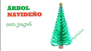 ÁRBOL NAVIDEÑO CON PAPEL Origami MANUALIDADES FÁCILES PARA NAVIDAD [upl. by Ailina414]