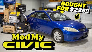 Quick and Easy HONDA CIVIC Build  PT1 Pimp My Civic [upl. by Asseram]