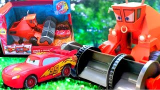 Disney Pixar Cars Lightning McQueen Chase and Change FRANK Color Changers Toys Unboxing [upl. by Nobell841]