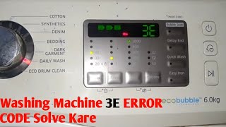 E3 error code samsung washer [upl. by Eberhart451]