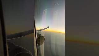 Etihad Airways Boeing 78710 Engine View  Sunrise travel shorts aviation sunrise [upl. by Platas]