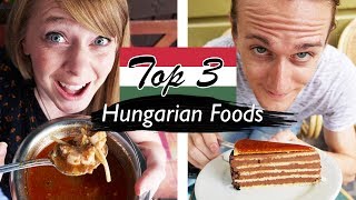 Top 3 Hungarian Food to Try in Budapest Halászle Hortobágyi Palacsinta Dobos Torte [upl. by Notelrac269]