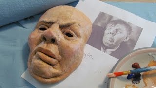 Paper Mache Halloween Portrait Mask [upl. by Nesyaj]