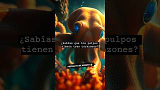 sabiasque los pulpos tienen 3 Corazones datocurioso parati viralvideo fyp shorts [upl. by Eellac]