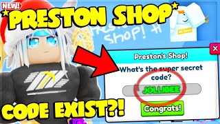 😱 SECRET PRESTON SHOP CODE Real OR Fake 🧐 In Roblox Pet Simulator 99 Myths [upl. by Pomfret]