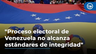 Centro Carter quotProceso electoral de Venezuela no alcanza estándares de integridadquot [upl. by Eenal]