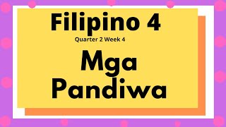 Ano ang pandiwaKapanahunan ng Pandiwa Halimbawa ng Pandiwa Filipino 4 week 4 quarter 2 [upl. by Gualterio558]