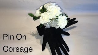 How To Make A Wedding Corsage  Making a prom Corsage easy DIY [upl. by Richarda]