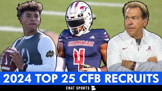 Top 25 Recruits In 2024 College Football Recruiting Class amp Where They Committed Before Signing Day [upl. by Shing]