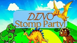 Dino Stomp Party  Fun Dinosaur Song For Kids [upl. by Chipman]