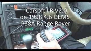 iCarsoft LR V20 on 1998 P38A Range Rover [upl. by Lindsley]