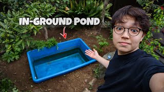 Setting Up NATURAL FILTERLESS GOLDFISH POND Pt1 [upl. by Wilmott]