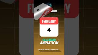 Calendar Animation  Calendar Flip Animation [upl. by Tinya372]