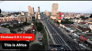 Kinshasa city DRC CongoDrone footage 2024 [upl. by Ulrike]