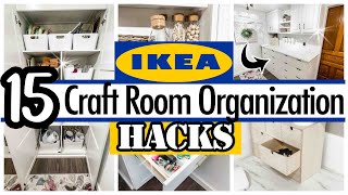 15 IKEA HACKS 🟡 For Your Craft Room [upl. by Irita]