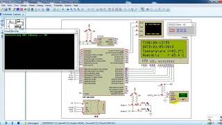 PIC18F4550 datalogger with SD card DS3231 and DHT22 sensor  Simulation [upl. by Cammie244]